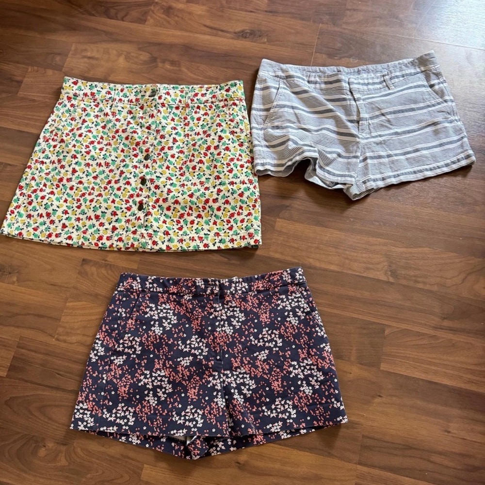 MICHAEL Michael Kors Floral and Striped Women's Shorts Trio